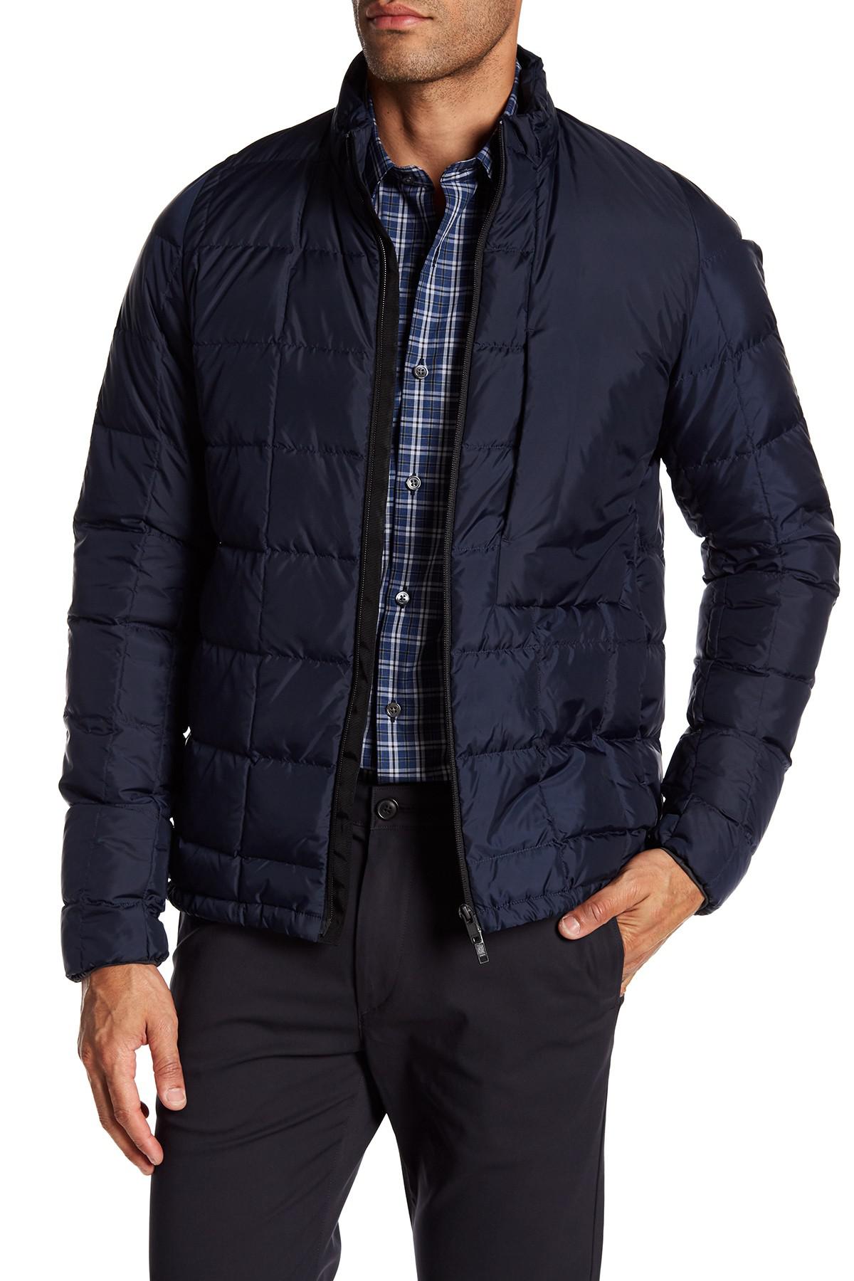 Theory Synthetic Wiles Watts Down Jacket in Blue for Men - Lyst