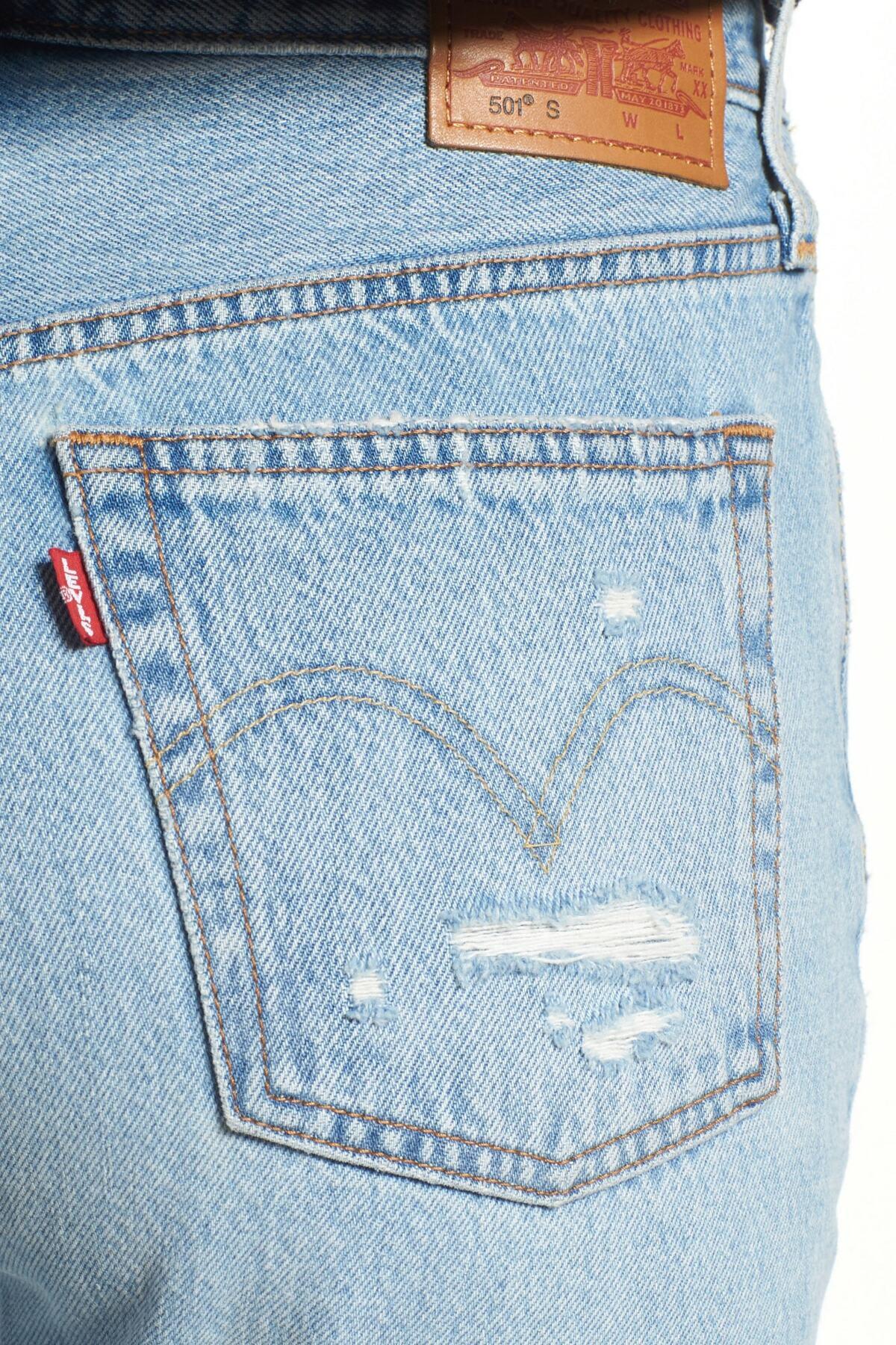 levis 501 skinny thrashed
