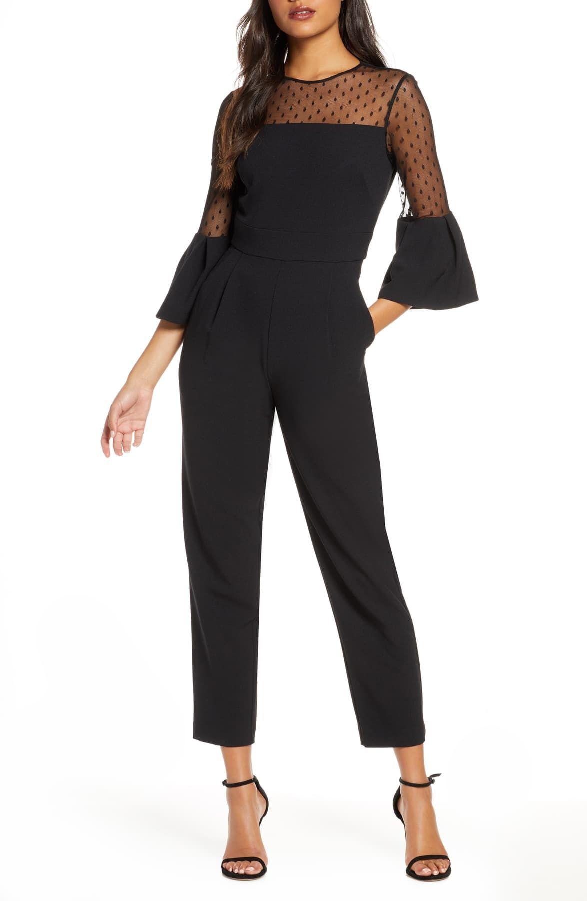 Eliza j balloon sleeve jumpsuit Clearance