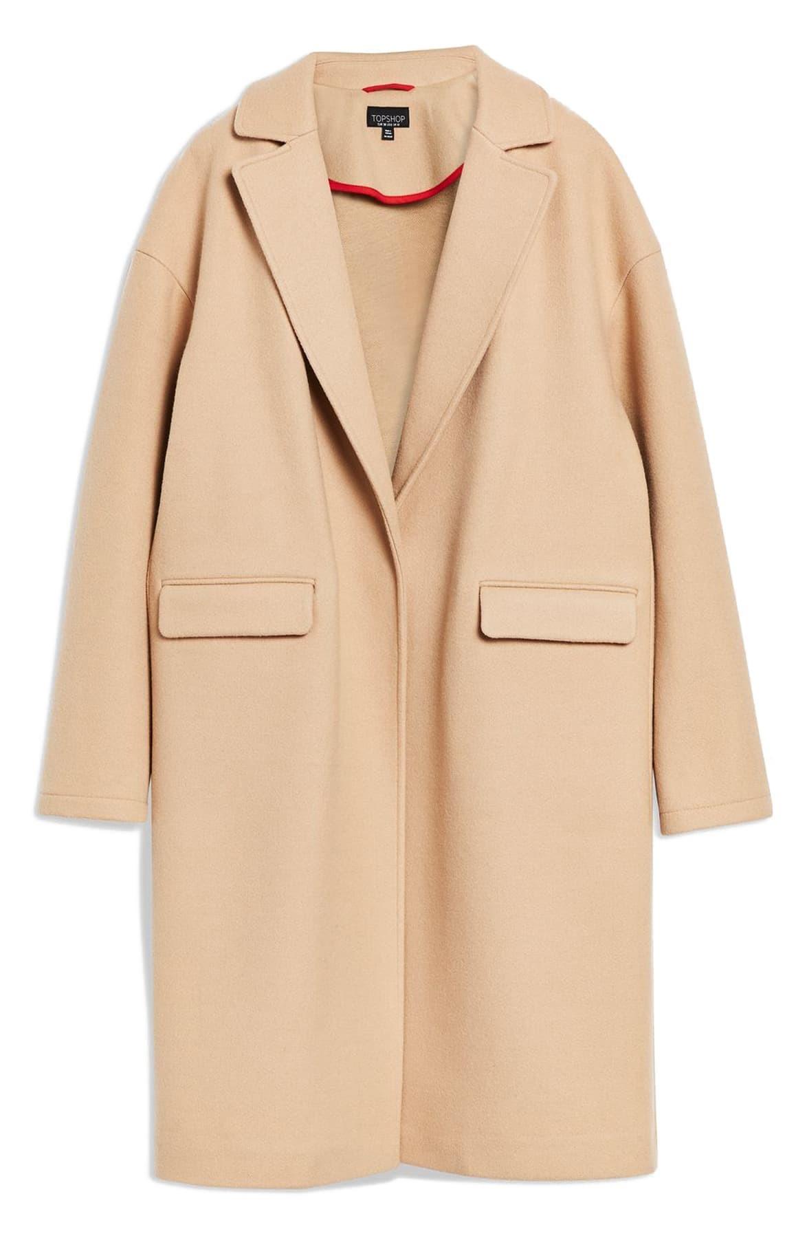 lily knit back midi coat topshop