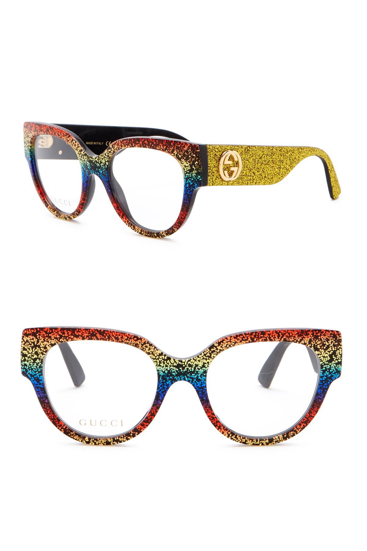 Madein square rainbow lens sunglasses