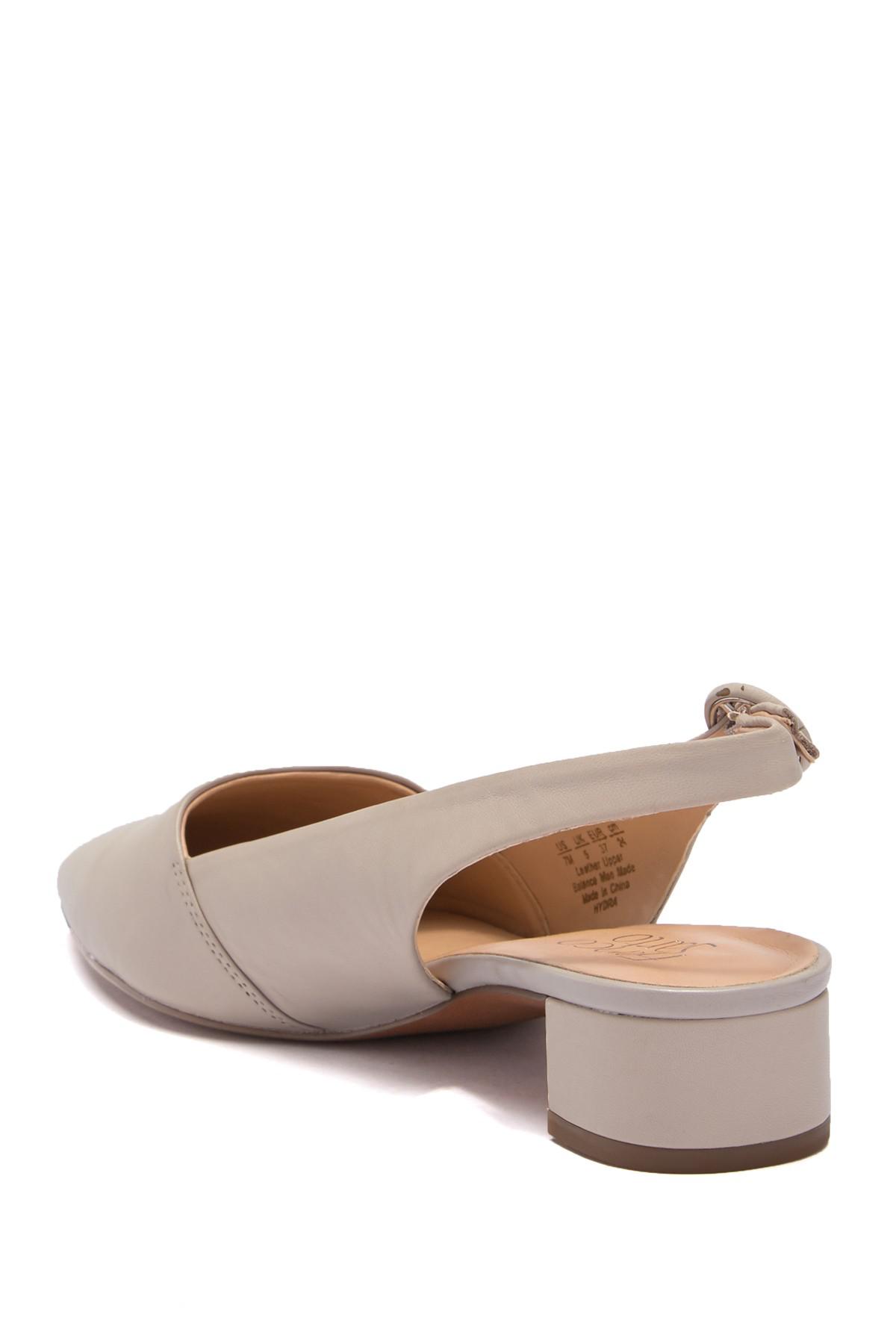 franco sarto vickie slingback kitten heel pump