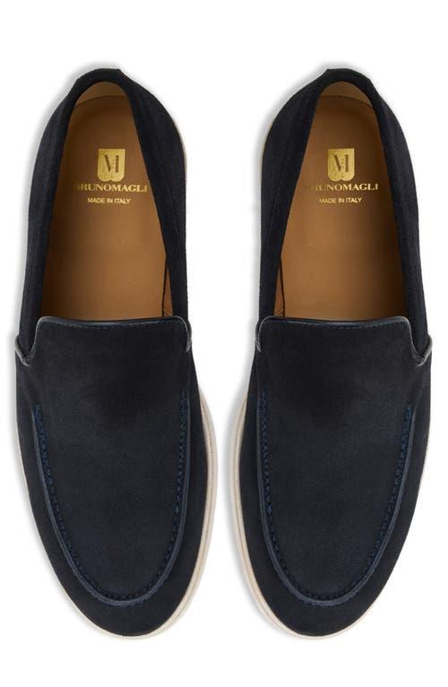 Bruno Magli Etna Suede Loafer in Blue for Men | Lyst