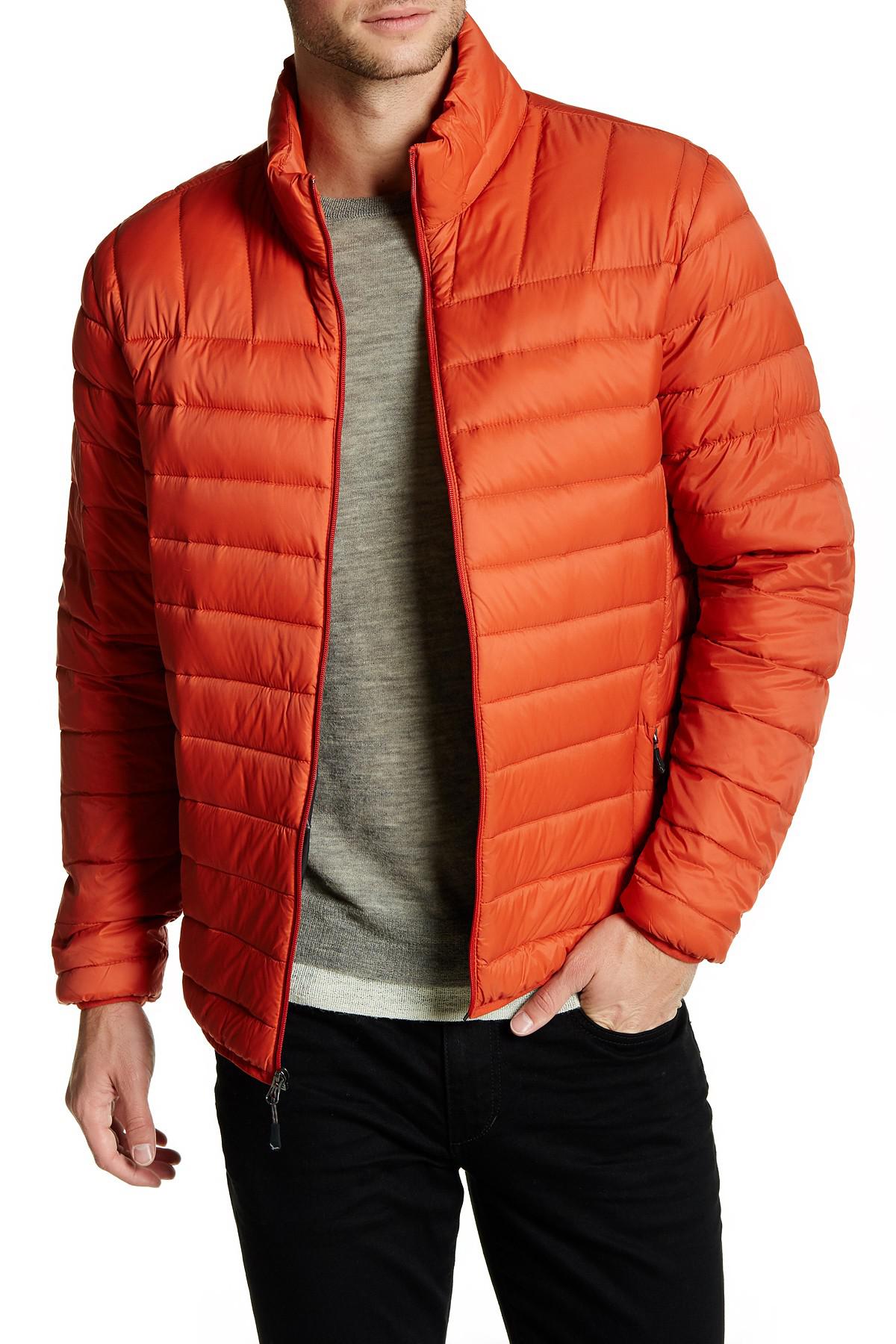 Hawke & Co. Quilted Down Packable Jacket in Orange for Men | Lyst