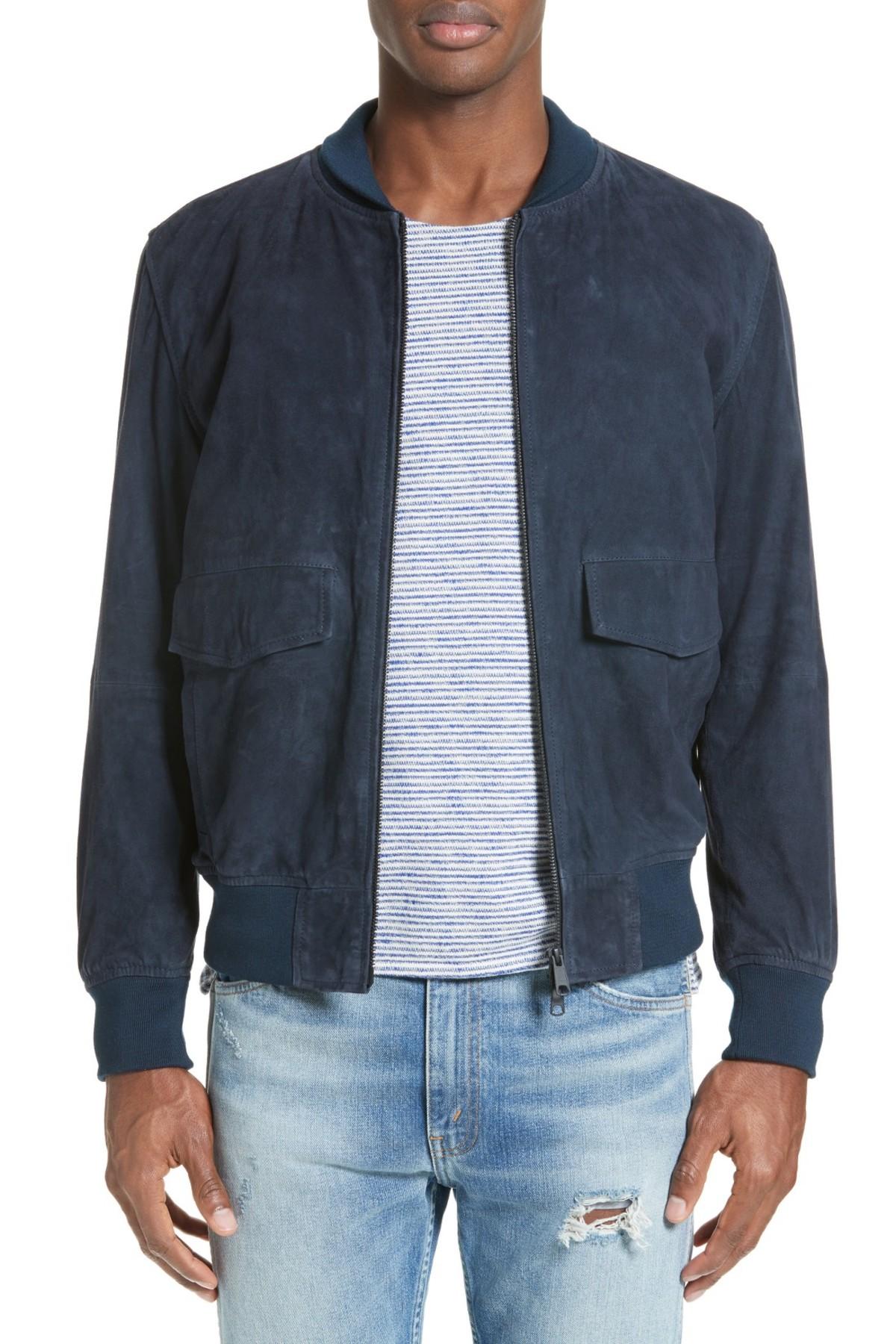 levis suede bomber jacket