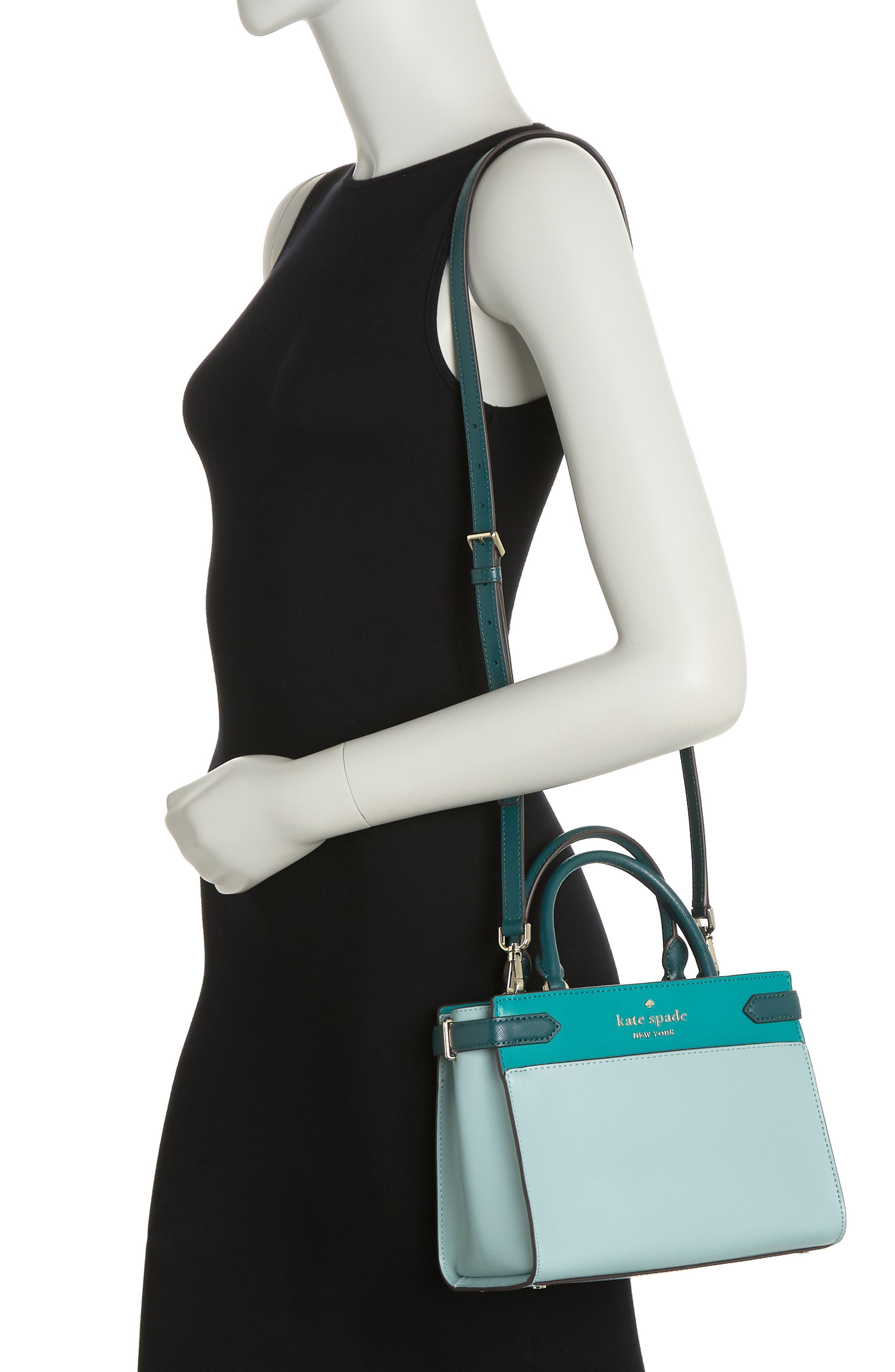 Kate Spade Staci Color Block Saffiano Leather Shoulder Bag for