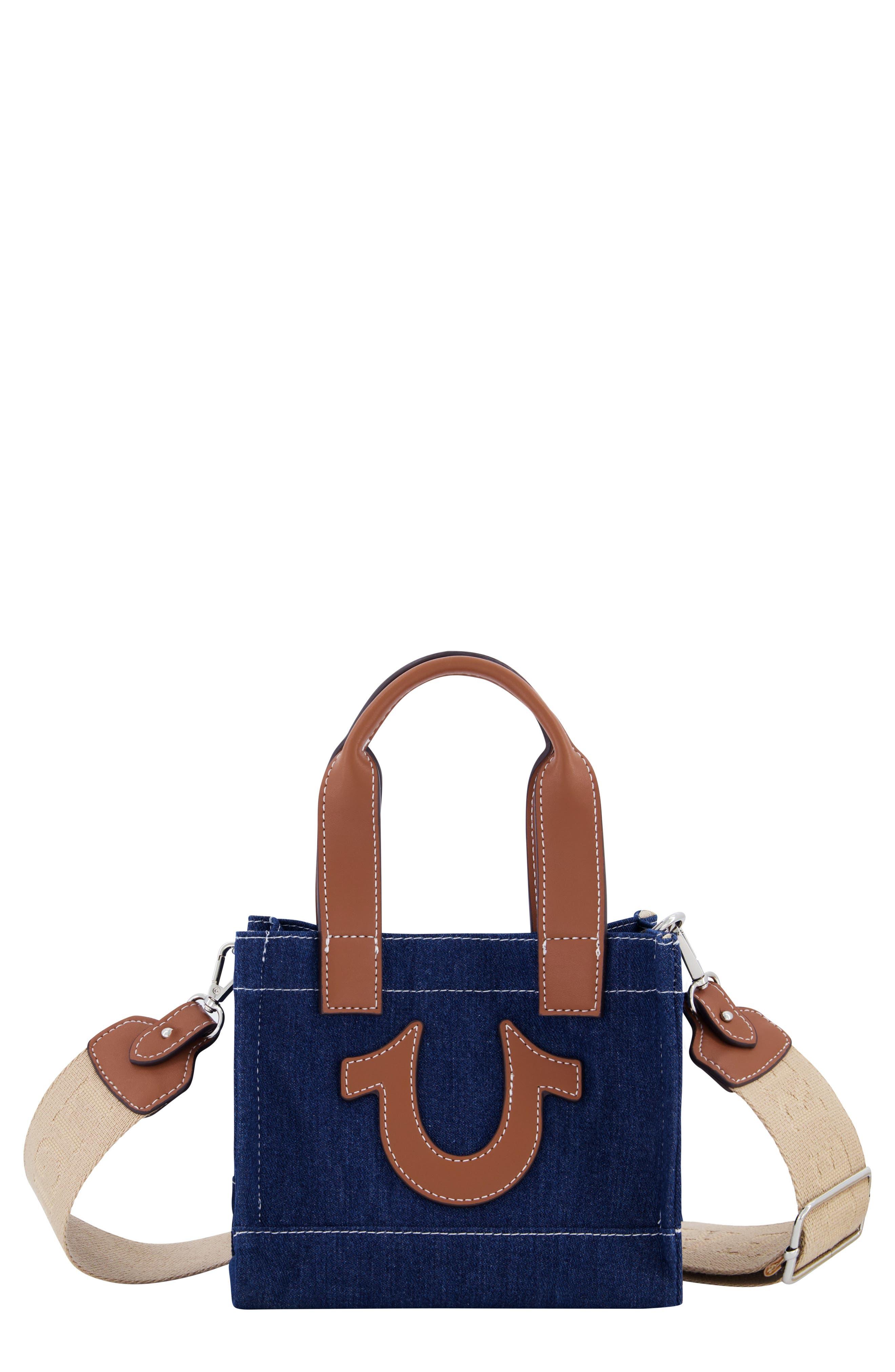 True Religion Tr Mini Denim Tote Bag in Blue Lyst