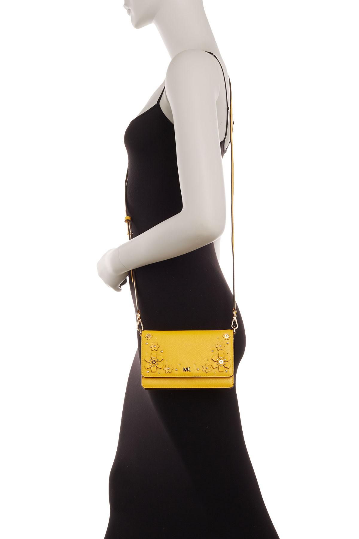 Michael Michael Kors Leather Phone Crossbody Bag