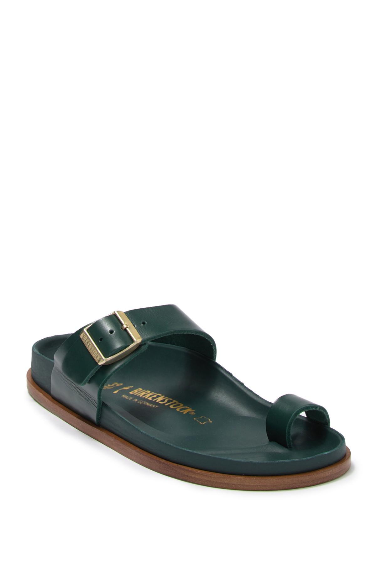 Birkenstock Ciney Leather Sandal - Discontinued in Green - Lyst