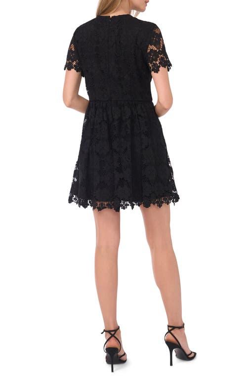 black midi dress with lace bottom self-portrait - Black Sweetheart Lace Midi Dress main image 1