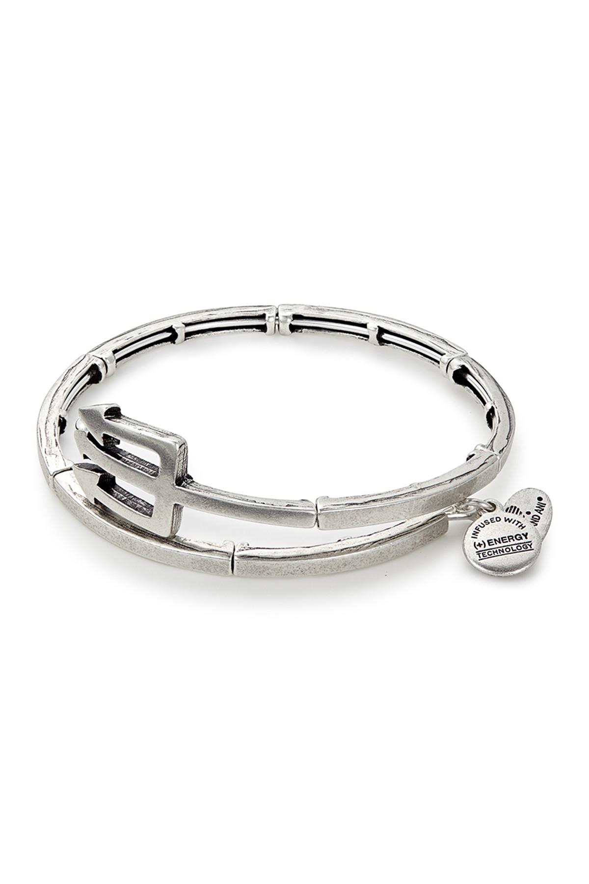 ALEX AND ANI Trident Wrap Bracelet in Silver (Metallic) - Lyst