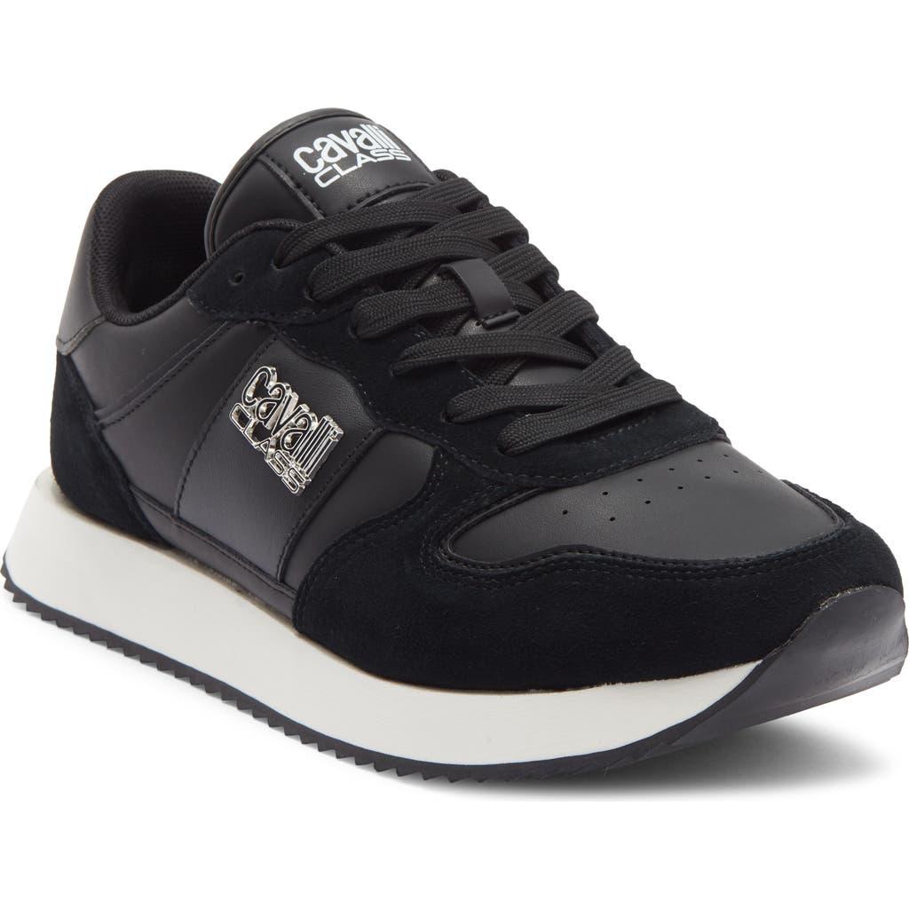 Roberto Cavalli Firenze Low Top Runner Sneaker in Black for Men | Lyst