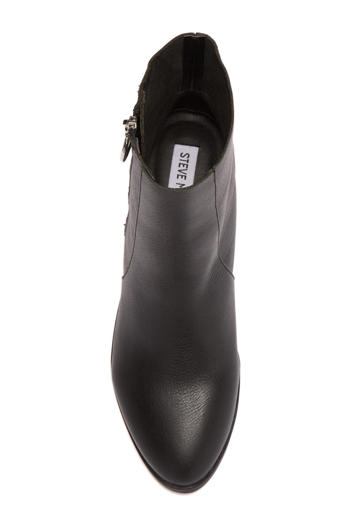 steve madden alden leather zip ankle boot