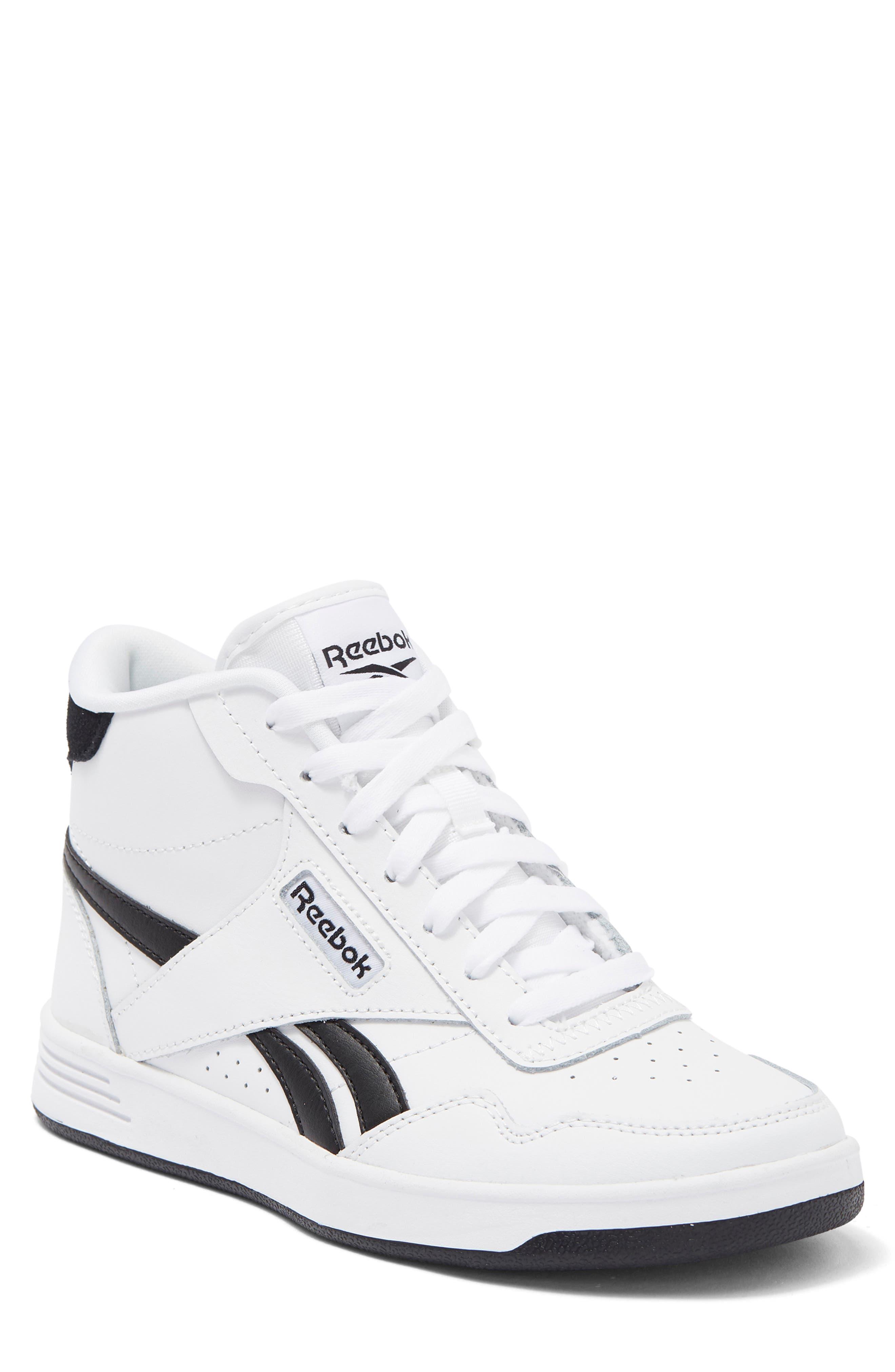 Reebok Club High-top Sneaker In White/black/ftwr White At Nordstrom Rack |  Lyst