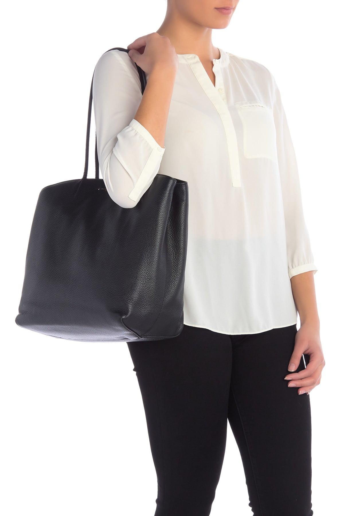 Marc Jacobs Supple Leather Tote Bag in Black | Lyst