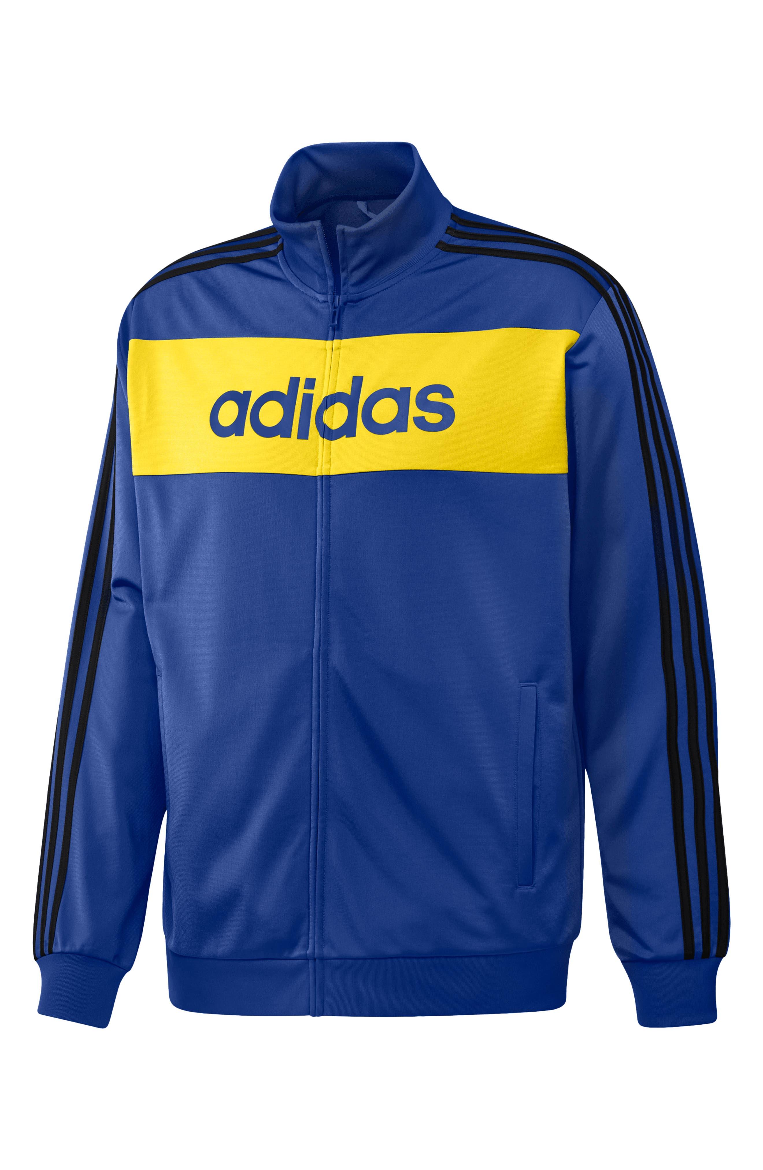 adidas Essentials Warm-up 3-stripes Track Jacket in Blue for Men | Lyst