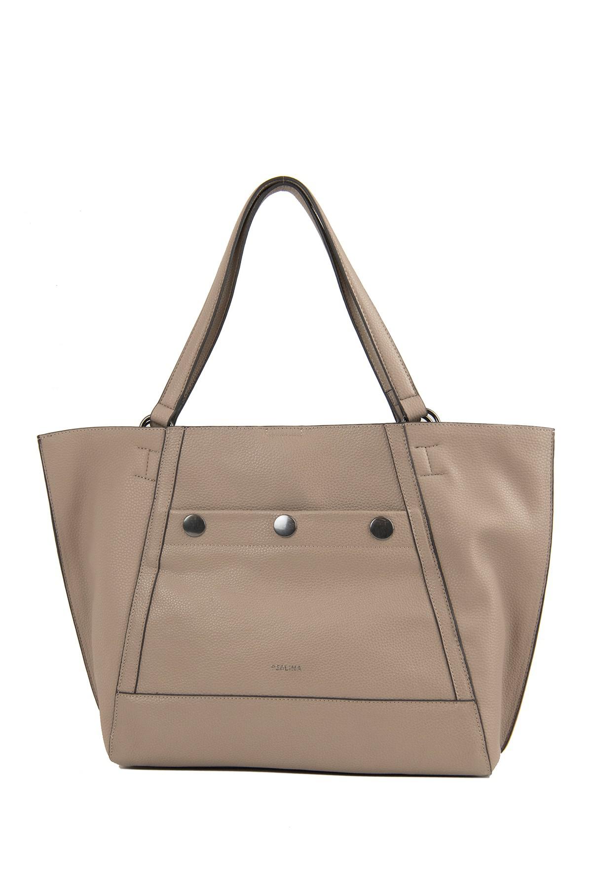 perlina sally leather tote