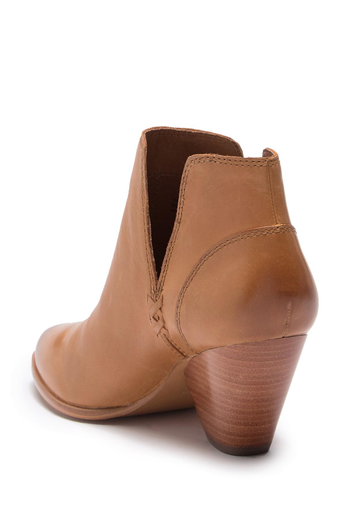 frye reina leather cutout bootie
