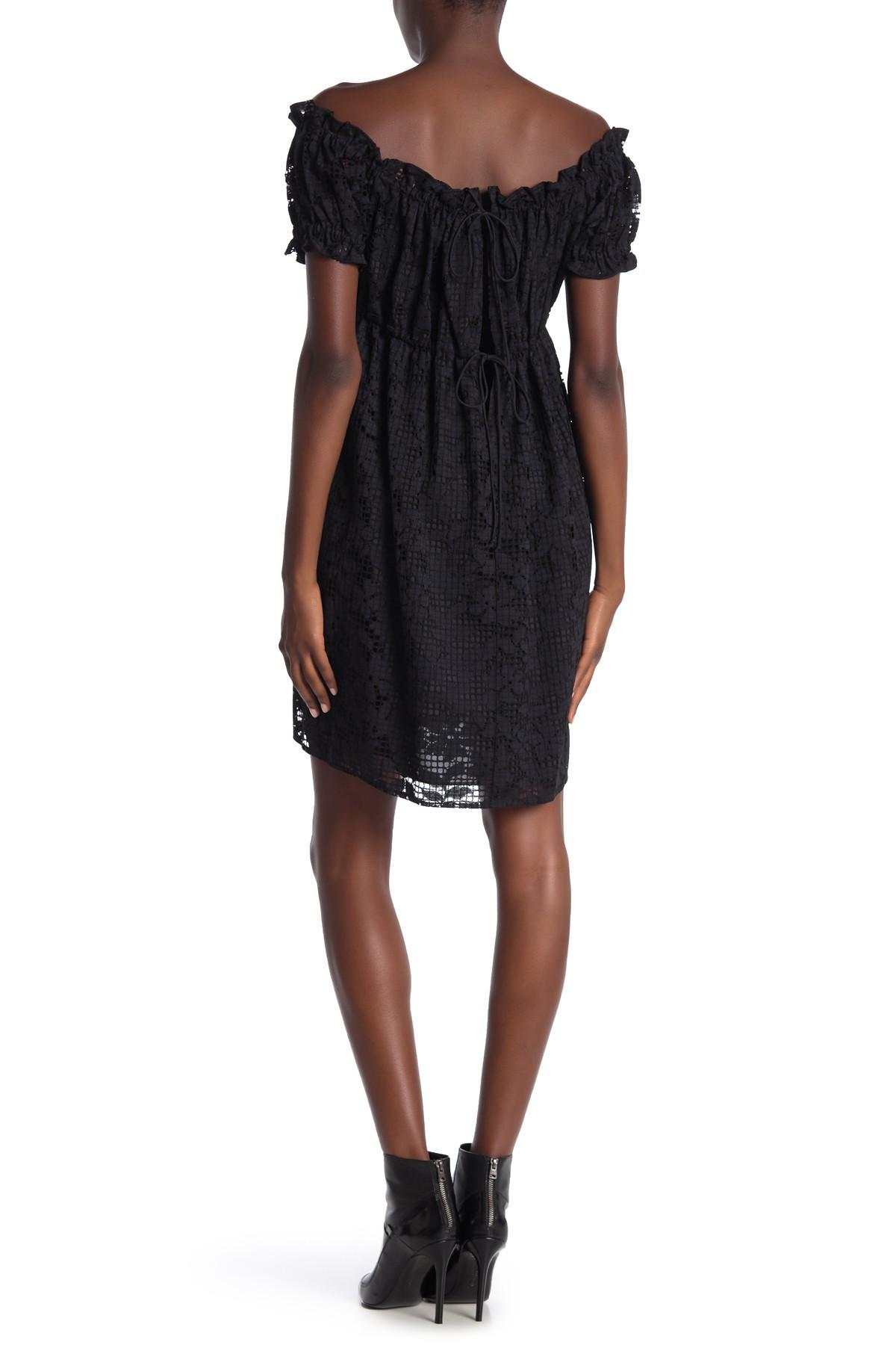 Anna Sui Lace Babydoll Dress in Black Lyst