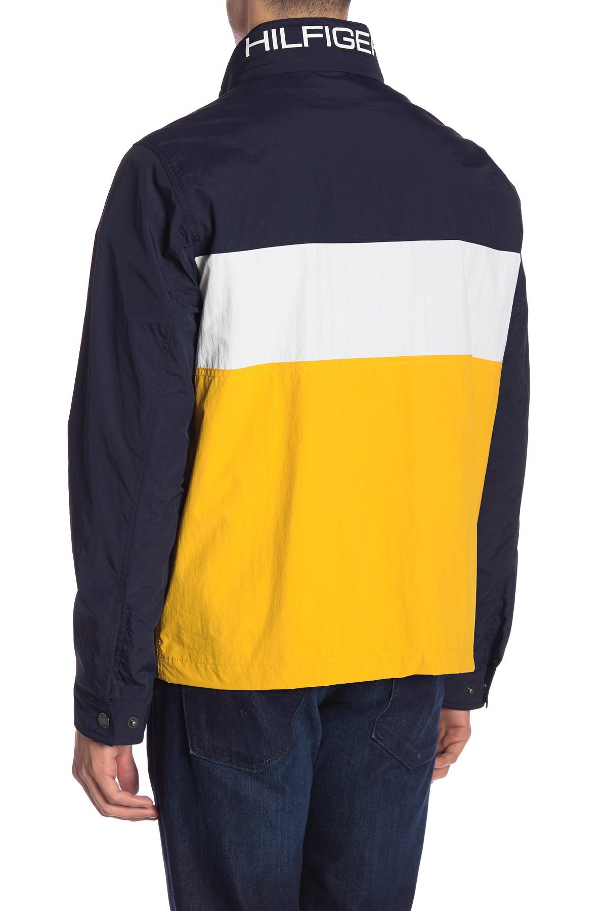 tommy hilfiger jacket yellow red and blue