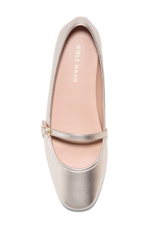 Mary Jane Cole Haan Gold Flats Cole Haan Yelena Mary Jane Flat In