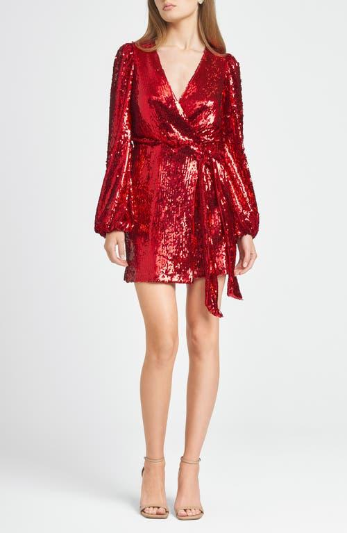 open lace back dress Zapaka Women Sparkly Red Tight Short Graduation Dress Lace Up Back Floral Spaghetti Straps Cocktail Dress, Red / UK18 main image 1