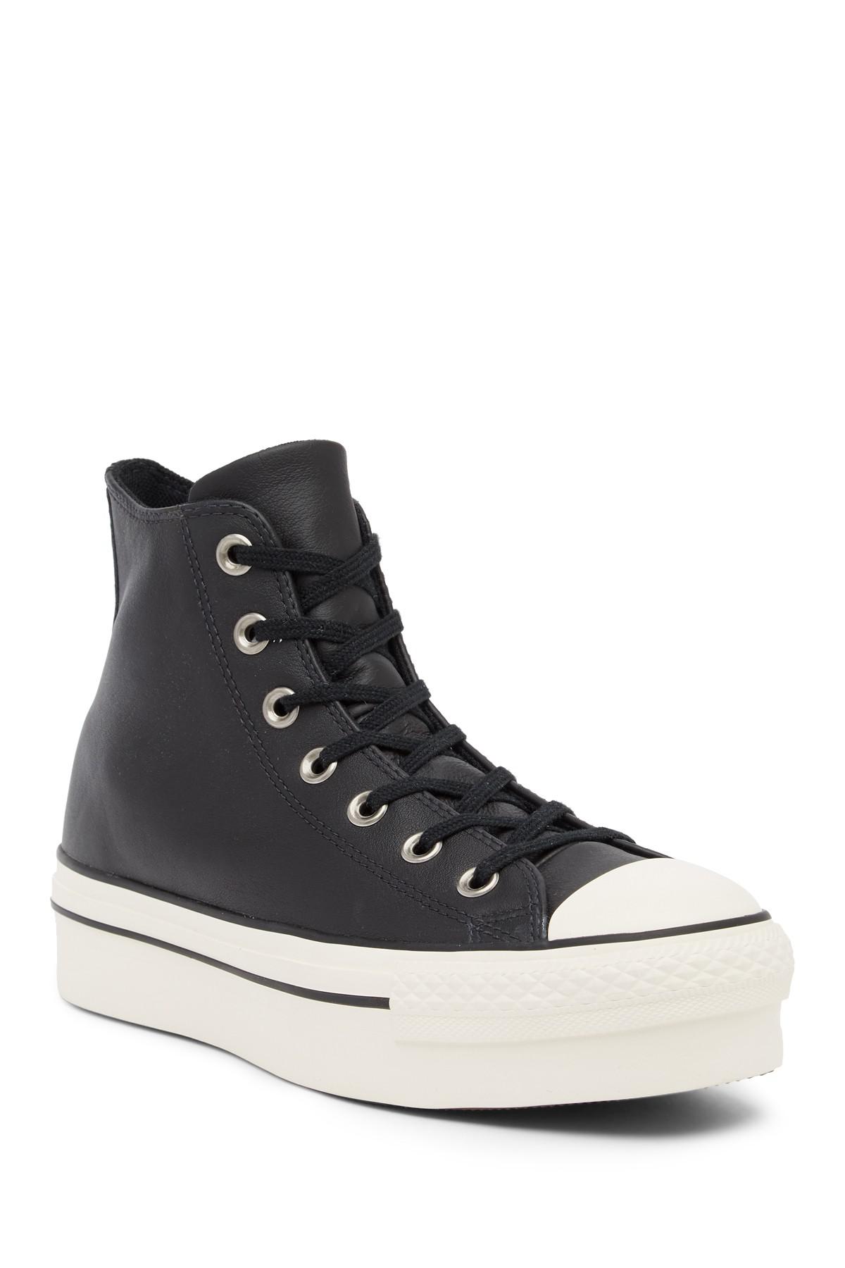 Converse Chuck Taylor All Star Leather Platform High Top Sneaker (women ...
