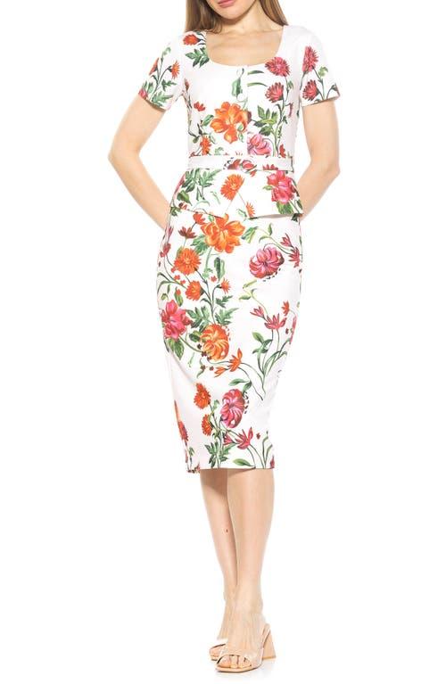Alexia Admor Vance Peplum Sheath Dress in White Lyst