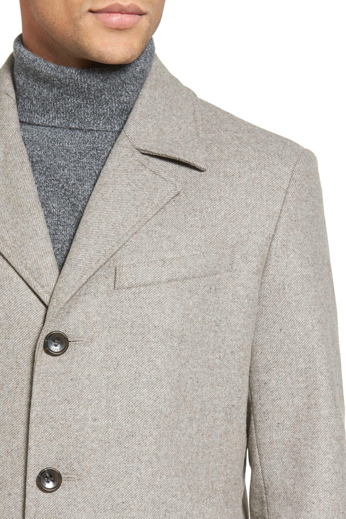 michael kors slim fit top coat