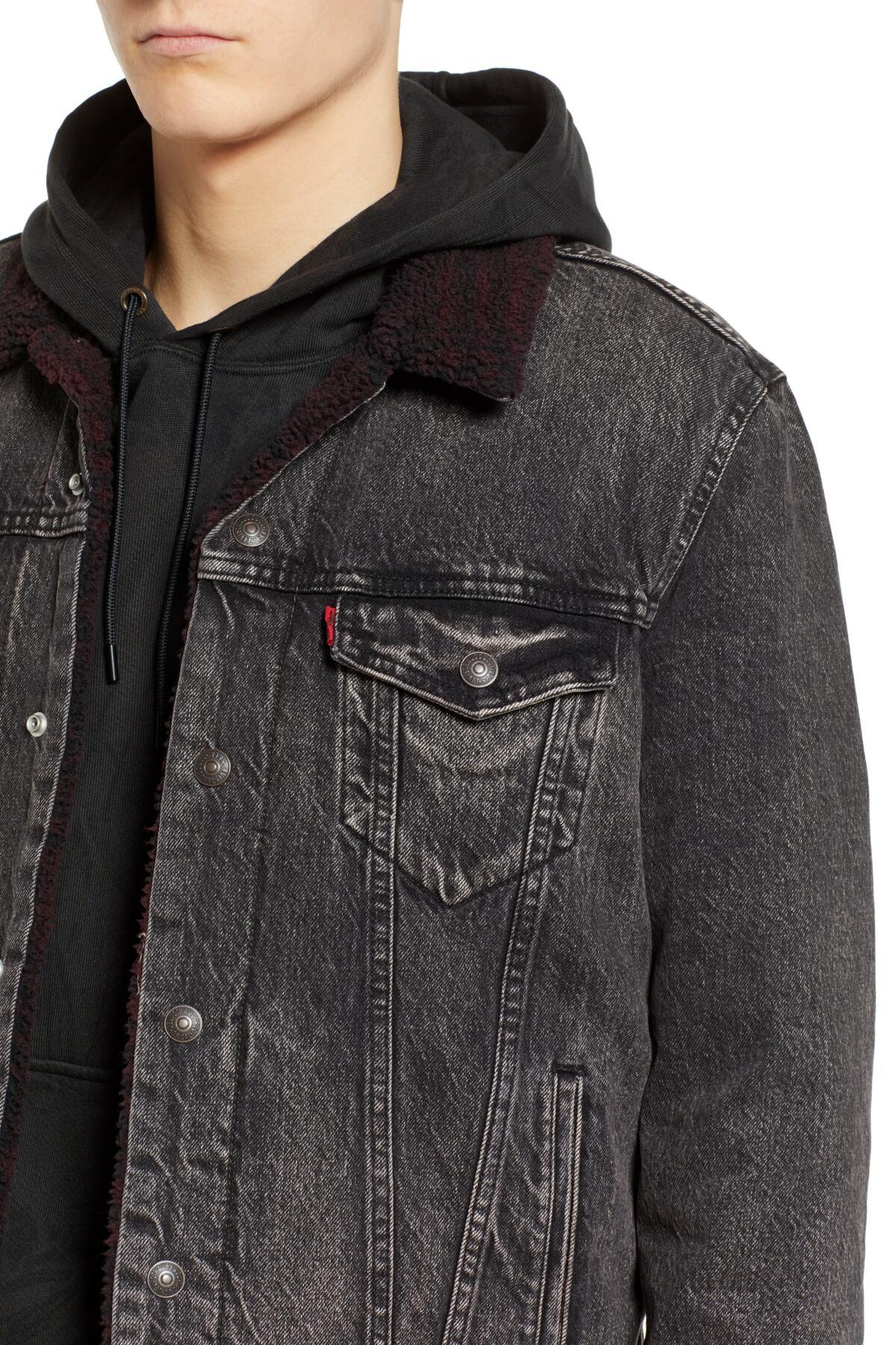 levi's x justin timberlake sherpa trucker jacket brusted
