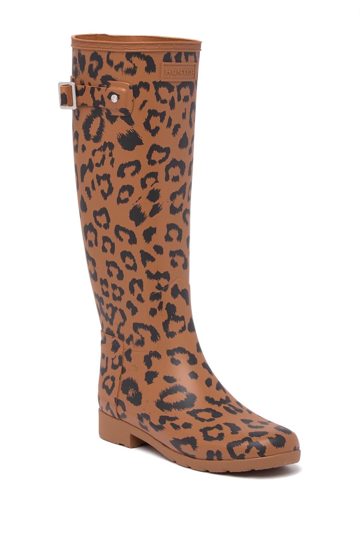 leopard hunter rain boots