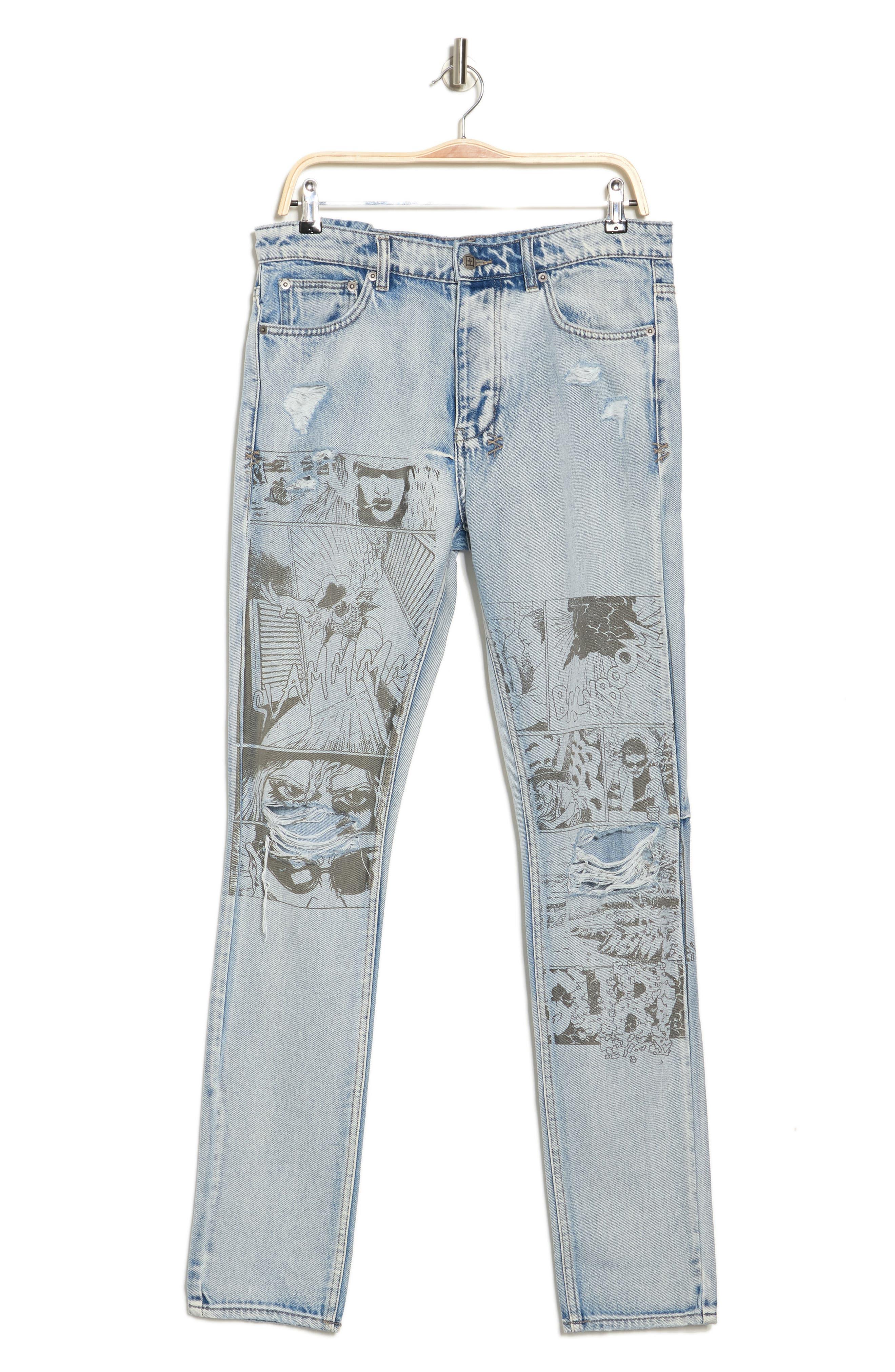 Ksubi Chitch Comik Graphic Slim Fit Jeans At Nordstrom Rack in Blue for Men  | Lyst