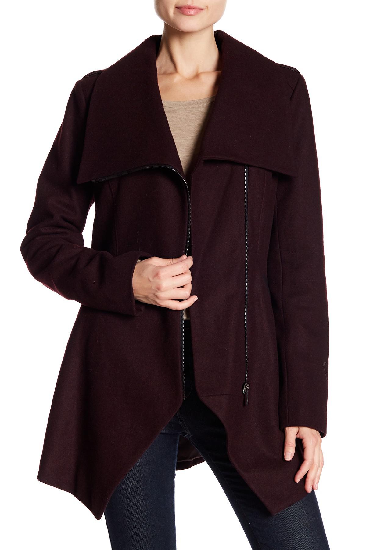 french connection asymmetrical coat