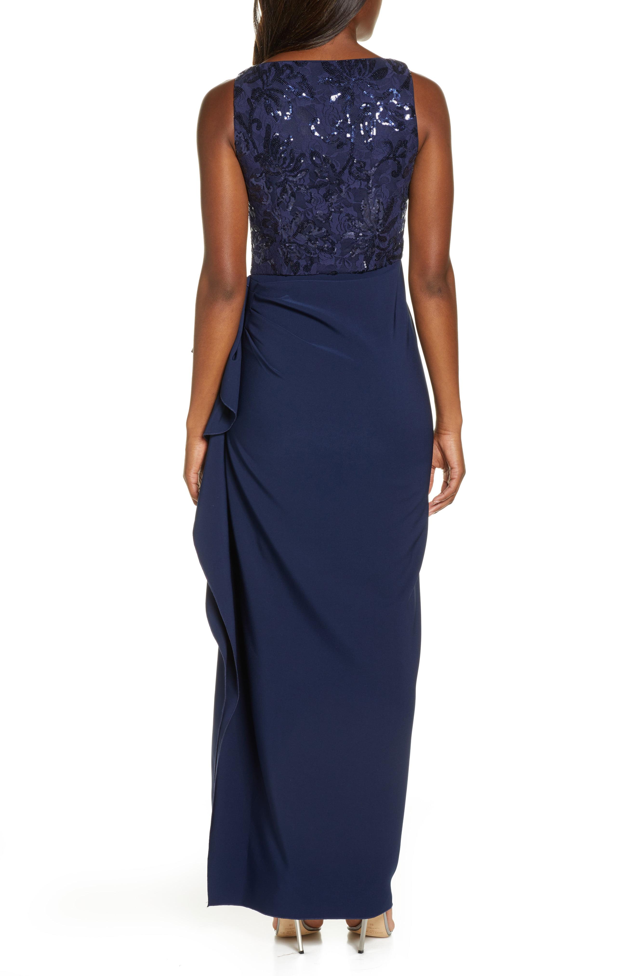 vince camuto sequin bodice gown