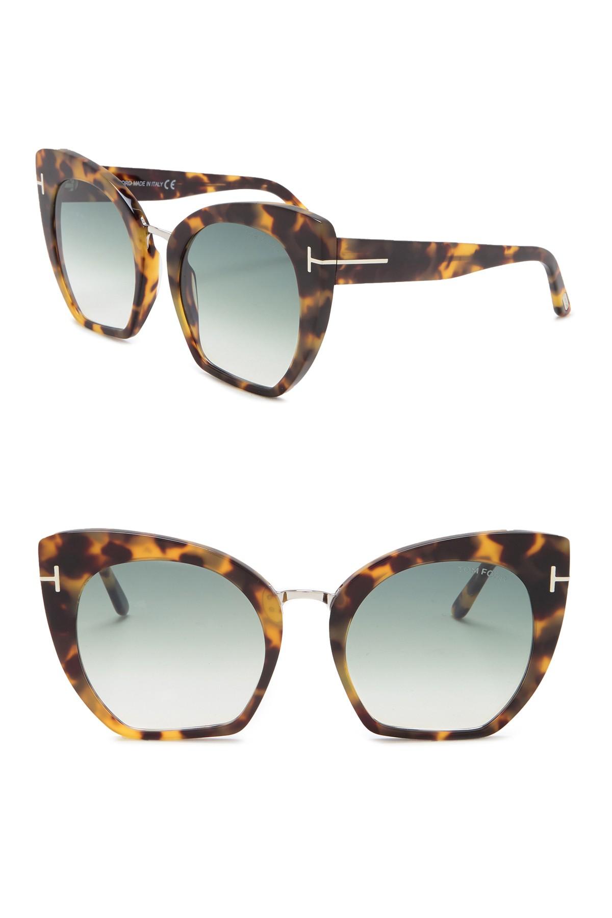 Tom Ford Samantha 55mm Modified Cat Eye Sunglasses Lyst