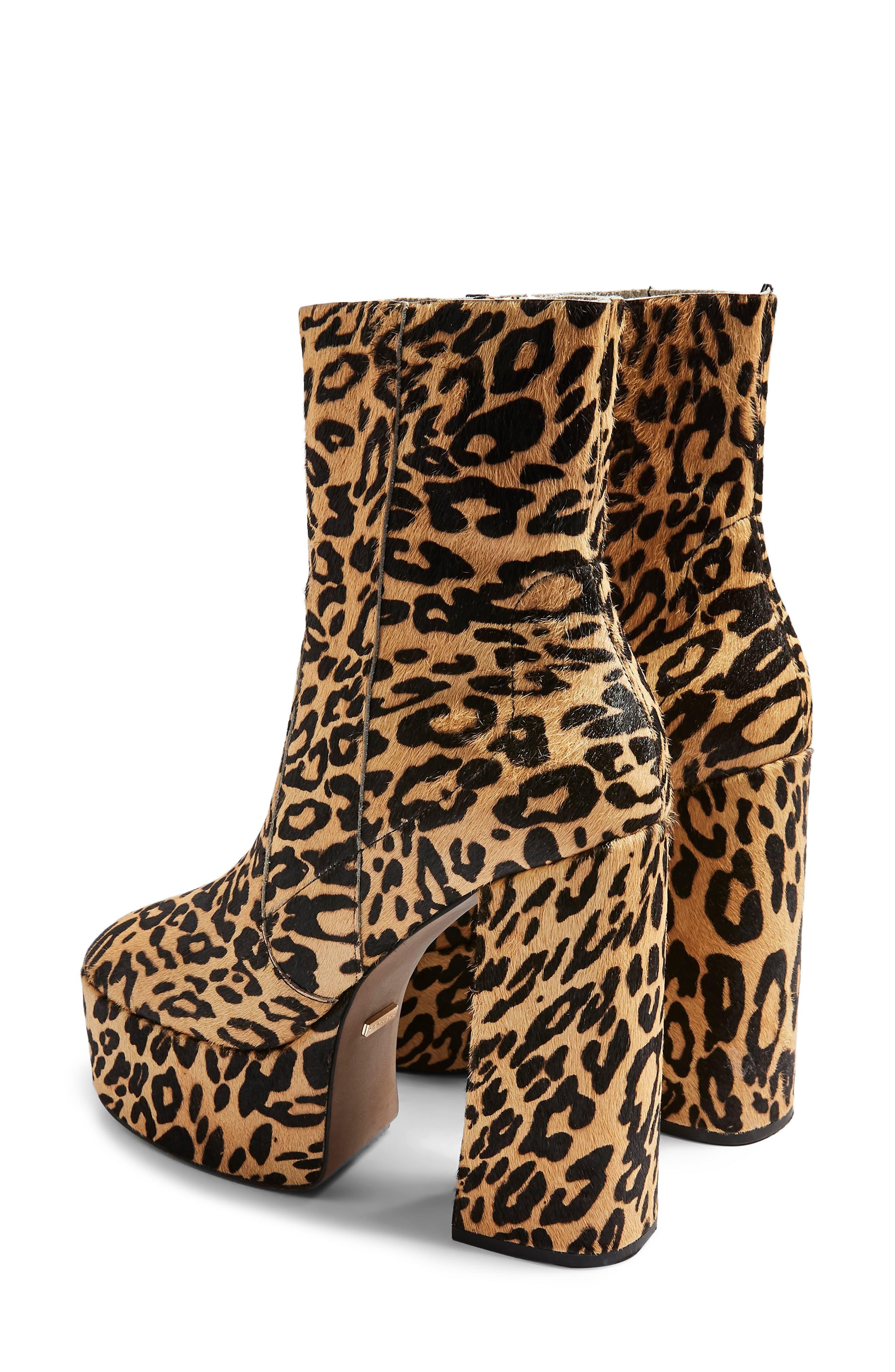 cheetah platform boots