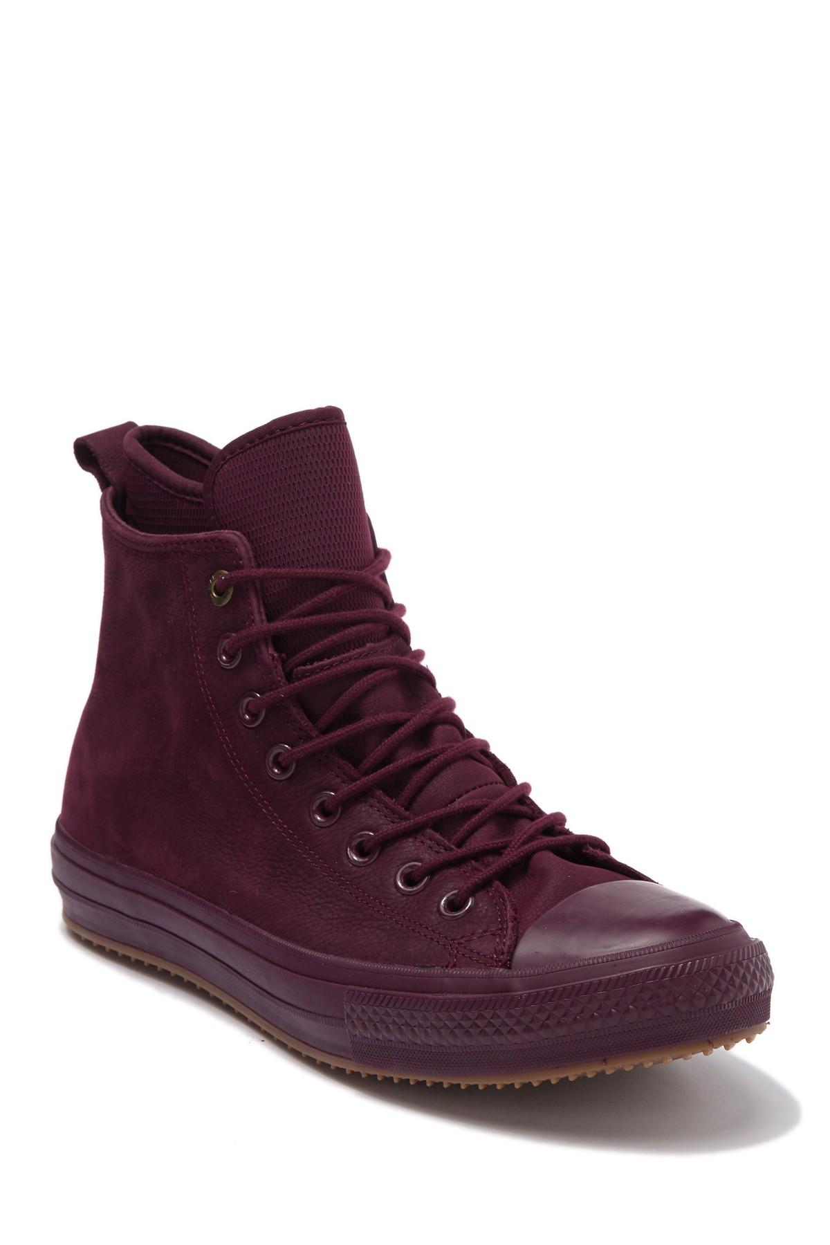Converse Leather Dark Sangria All Star Wp Sneaker (unisex) for Men | Lyst