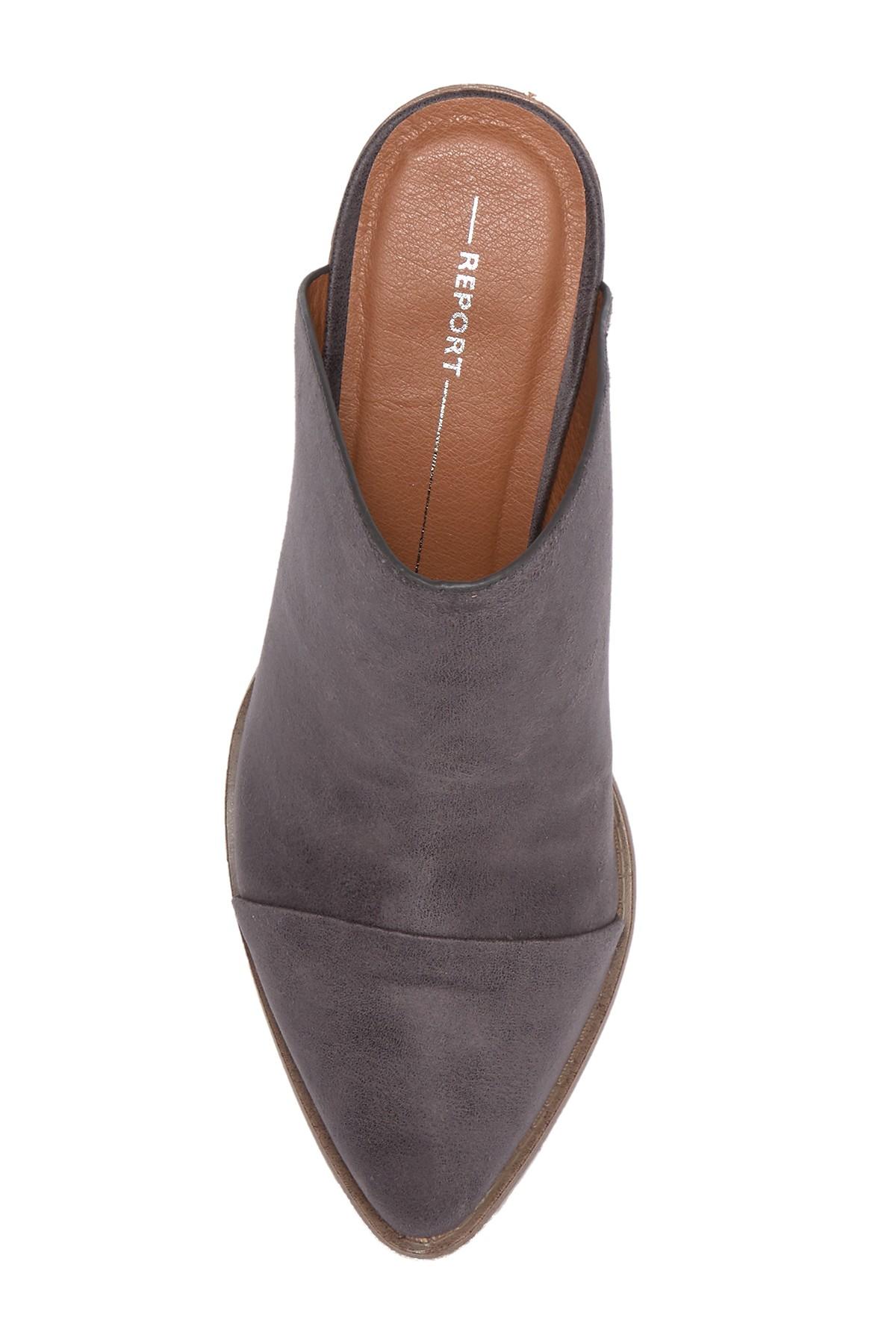 report tisha block heel mule