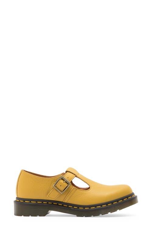 靴 Dr. Martens Polley / Mustard UK3 Dr. Martens Polley T-Bar Shoe in Yellow | Lyst