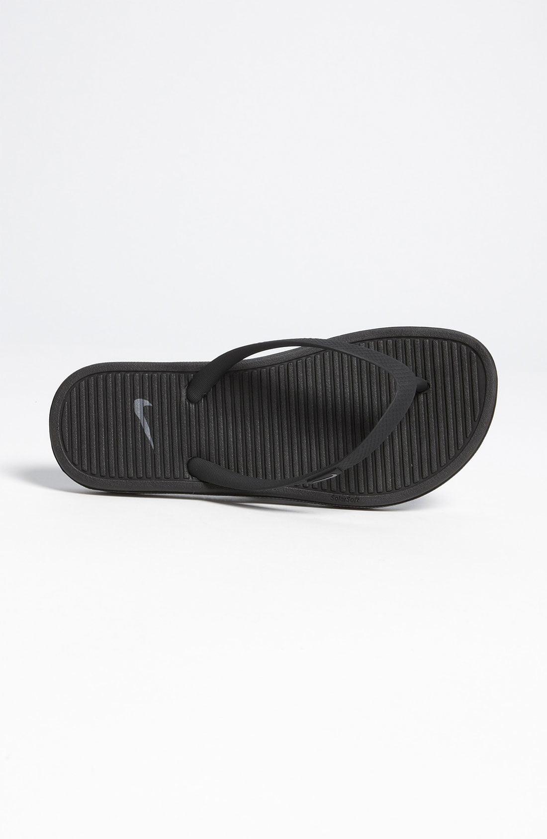 Nike Solarsoft Thong Sandal in Black - Lyst