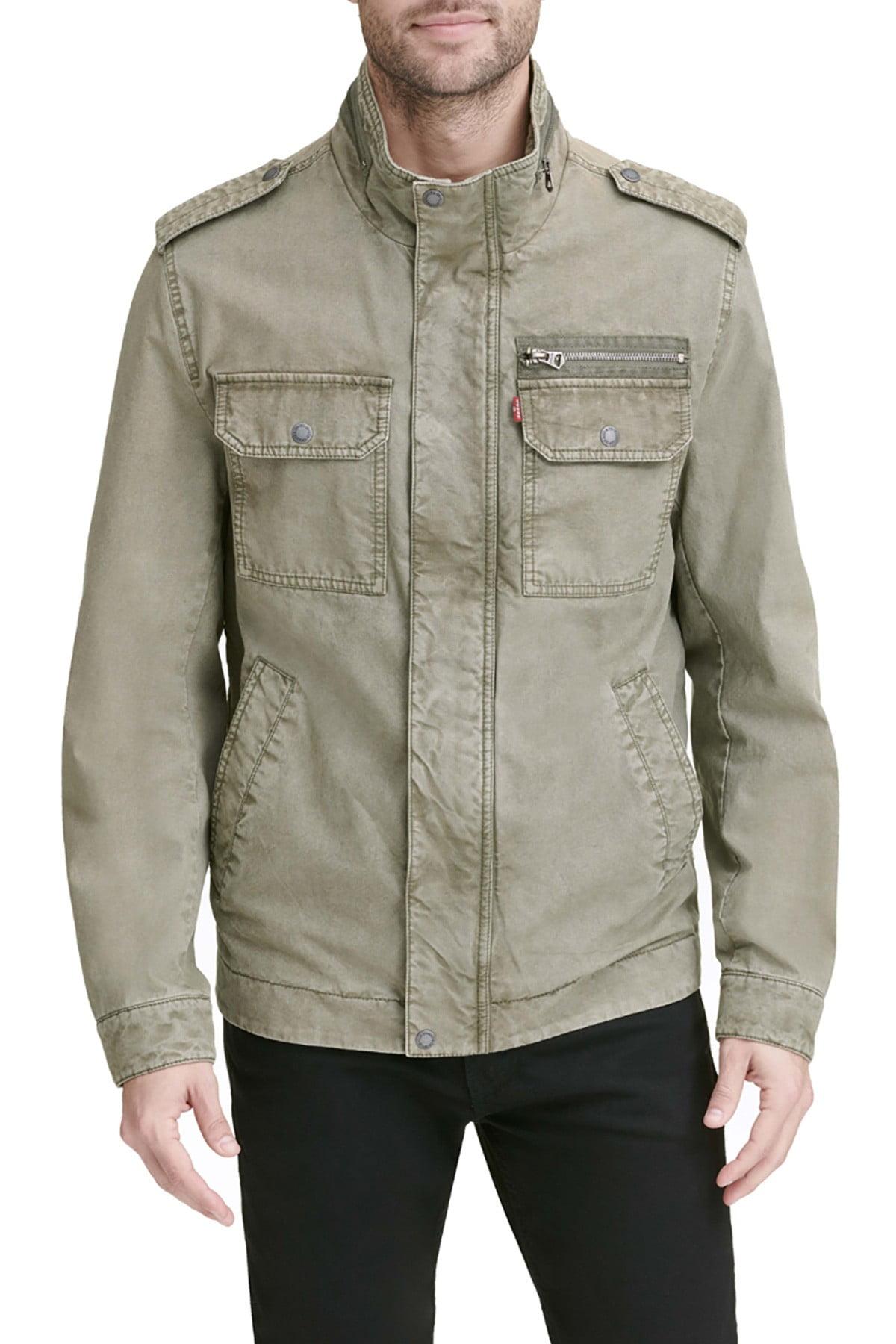 Levi's Cotton Reverse Twill Military Jacket in lt Olive (Green) for Men ...
