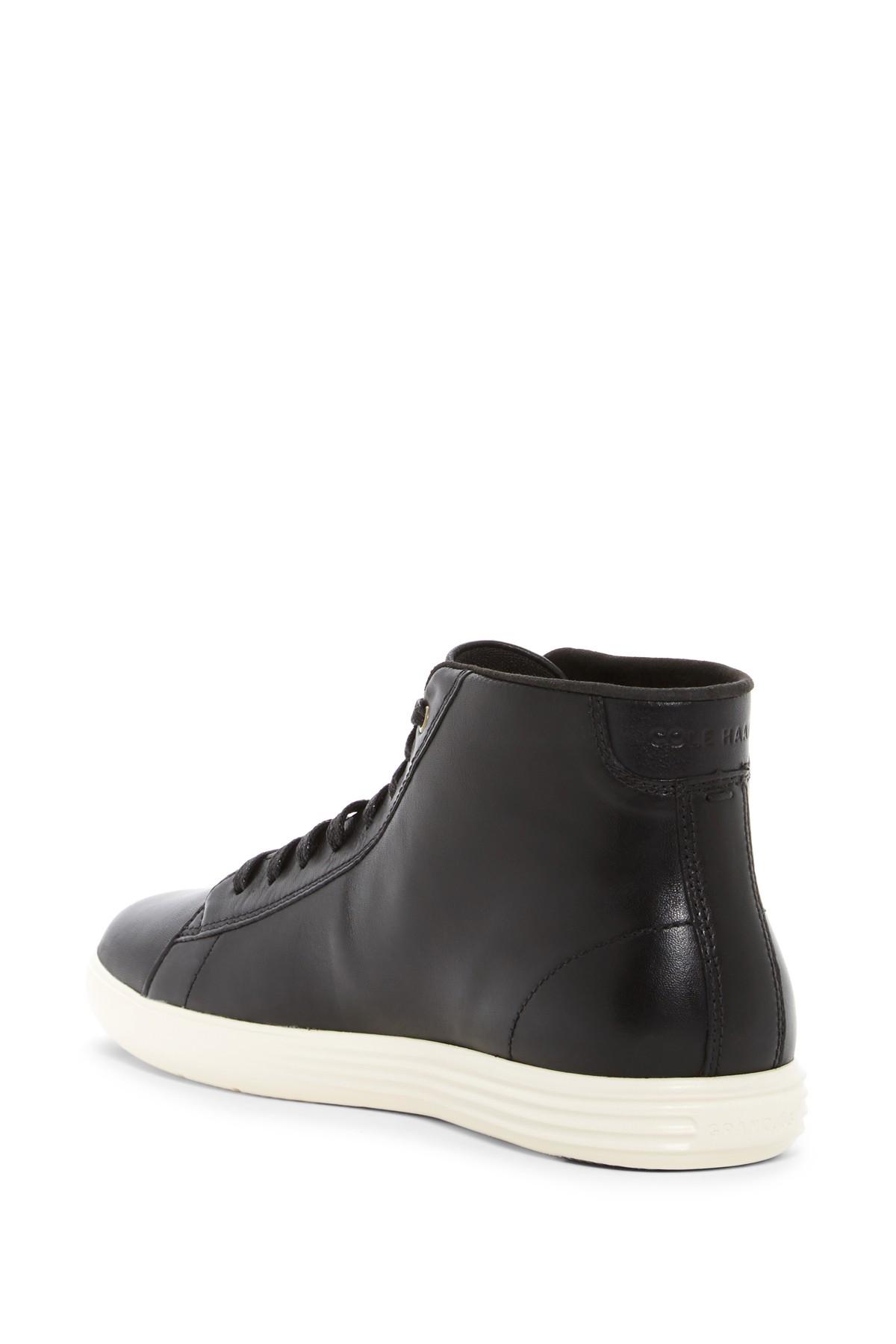 cole haan grand crosscourt high top black