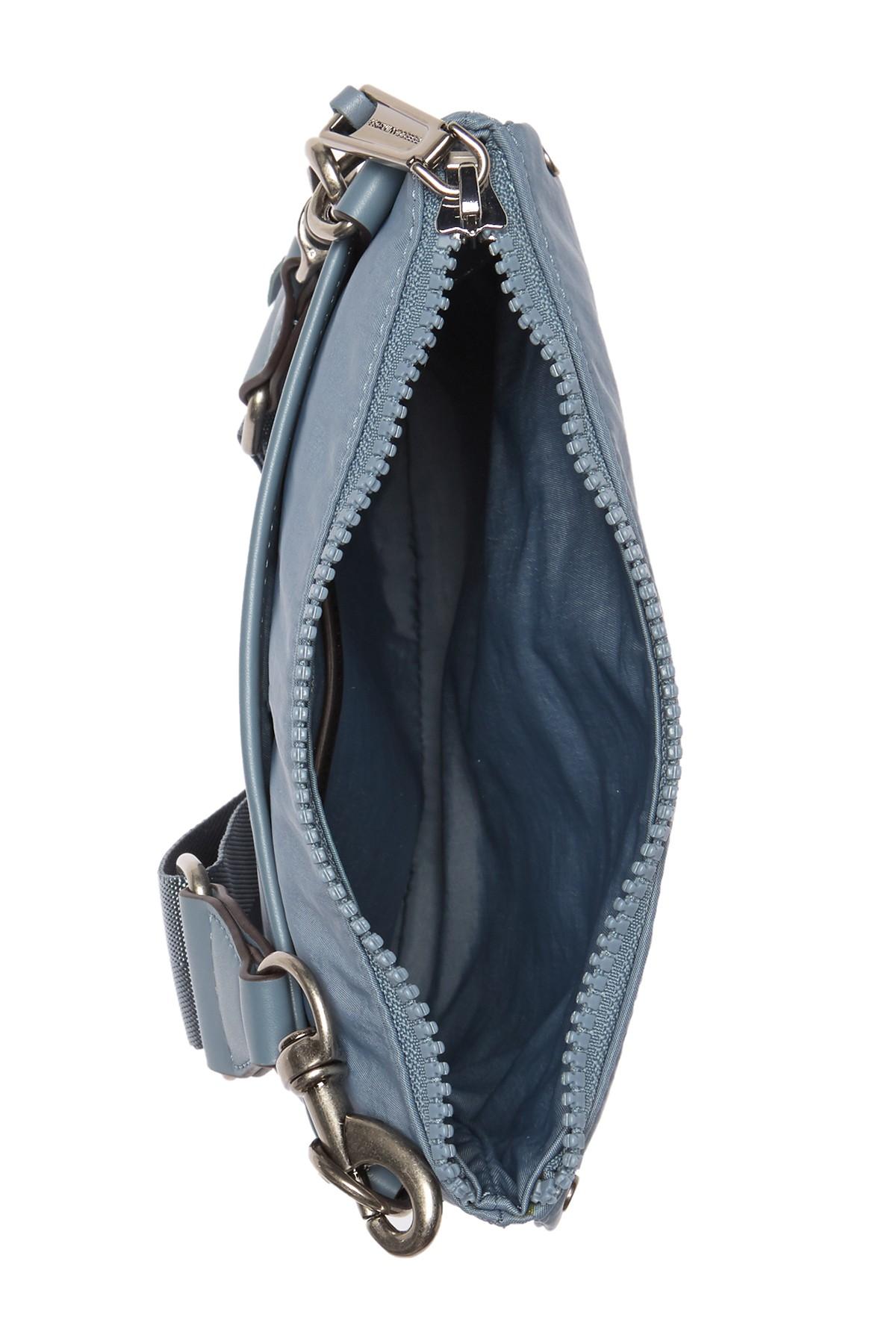 Rebecca Minkoff Nylon Flap Crossbody Bag in Blue - Lyst