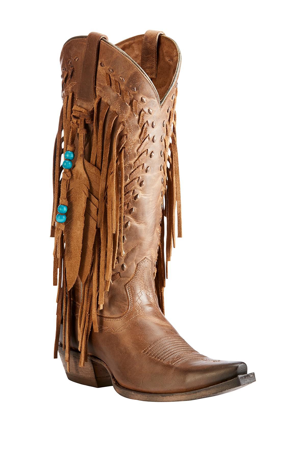 ariat boots with fringe