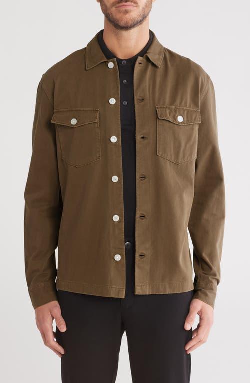 AllSaints Aerial Long Sleeve Cotton Button-Up Shirt in Brown for Men