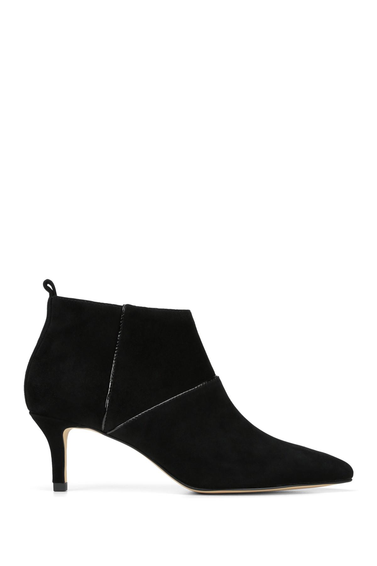 donald pliner black suede boots