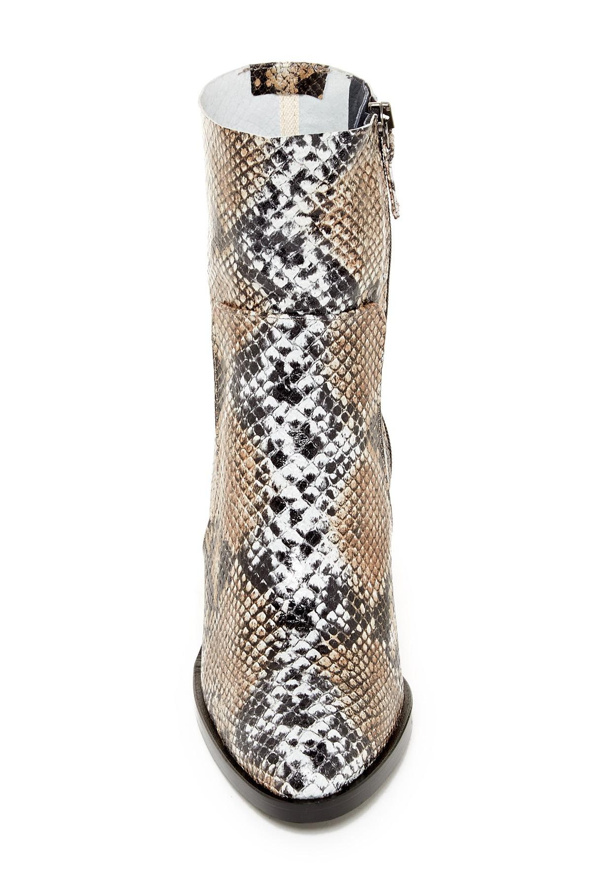 snake print sock boot