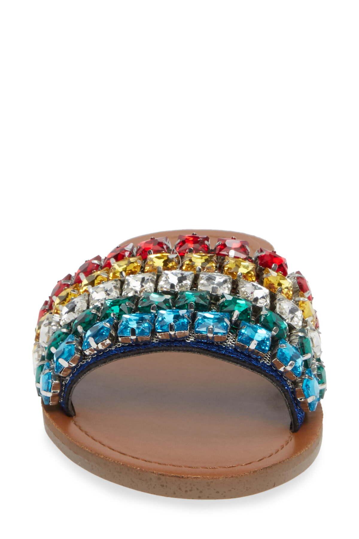 serenade crystal embellished slide sandal