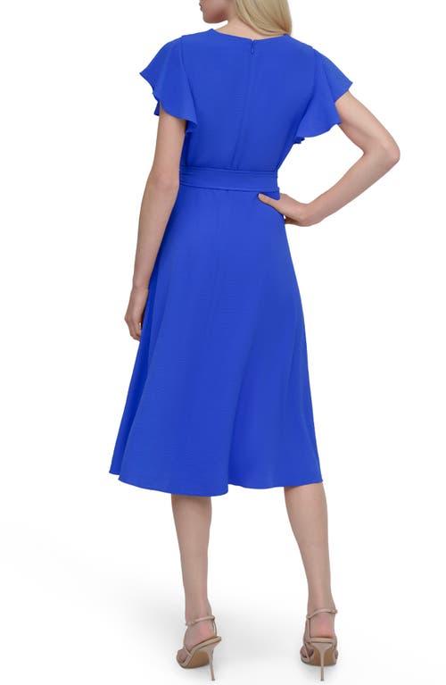 【DKNY】フラッタースリーブ プリント ドレス DKNY Flutter Sleeve Dresses for Women | Lyst