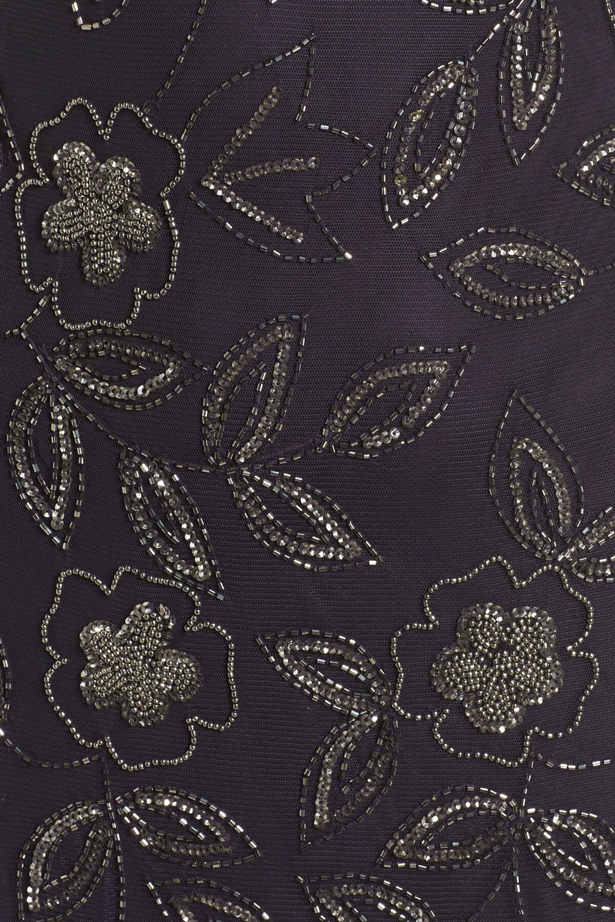 pisarro nights beaded godet gown